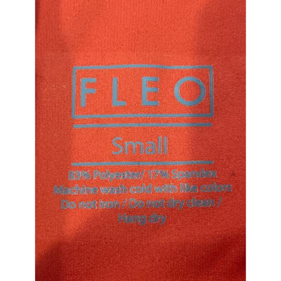 FLEO Small Orange‎ Crop Capri Leggings - Picture 3 of 5